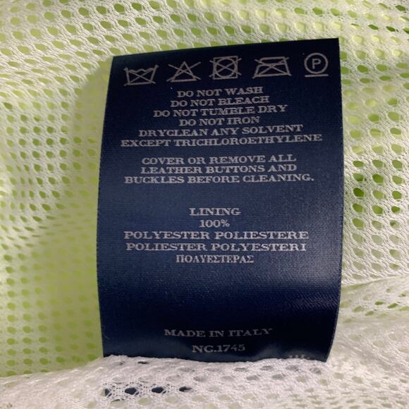 BURBERRY LONDON Size M Green Lime Polyamide Blend Zip Pockets Vest - Picture 12 of 12